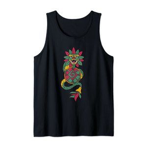 Quetzalcoatl Aztec Serpent Mayan Aztec Stone Inca Toltec Tank Top
